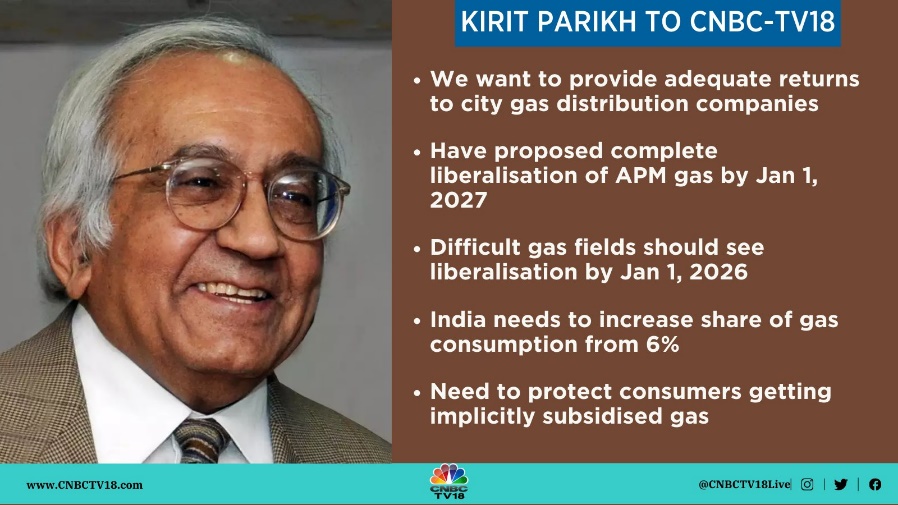 Kirit Parikh panel submits report on gas prices, suggests pricing freedom beginning Jan 2026